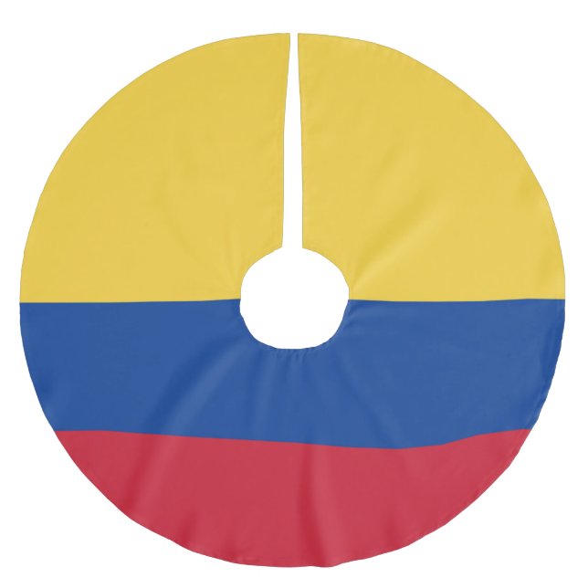 Jupon De Sapin En Polyester Brossé Drapeau de Colombie (Devant)
