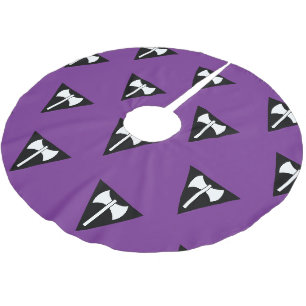 Jupon De Sapin En Polyester Brossé Drapeau de fierté lesbienne SlipperyJoe puissant s