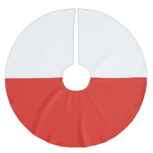Jupon De Sapin En Polyester Brossé Drapeau de la Pologne