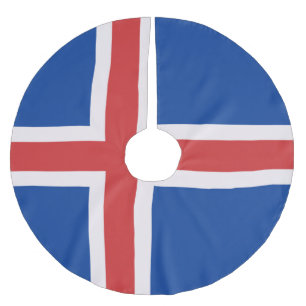 Jupon De Sapin En Polyester Brossé Drapeau de l'Islande