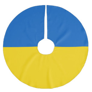 Jupon De Sapin En Polyester Brossé Drapeau de l'Ukraine