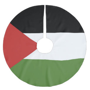 Jupon De Sapin En Polyester Brossé Drapeau de Palestine