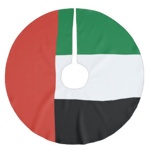 Jupon De Sapin En Polyester Brossé Drapeau des Émirats arabes unis