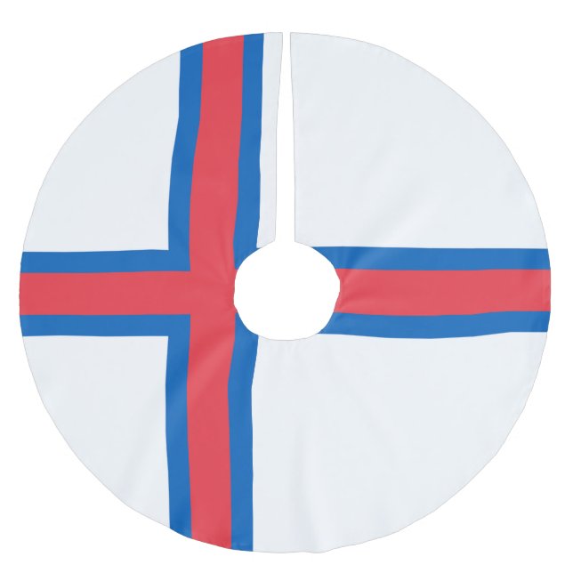 Jupon De Sapin En Polyester Brossé Drapeau des îles Féroé (Devant)