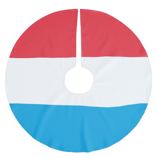 Jupon De Sapin En Polyester Brossé Drapeau du Luxembourg (Devant)