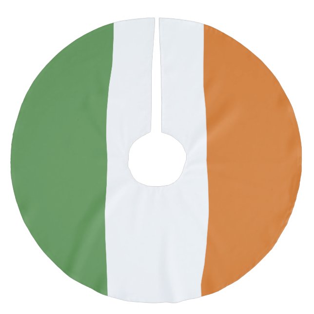 Jupon De Sapin En Polyester Brossé Drapeau irlandais (Devant)
