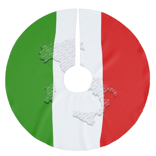 Jupon De Sapin En Polyester Brossé Drapeau italien (Devant)