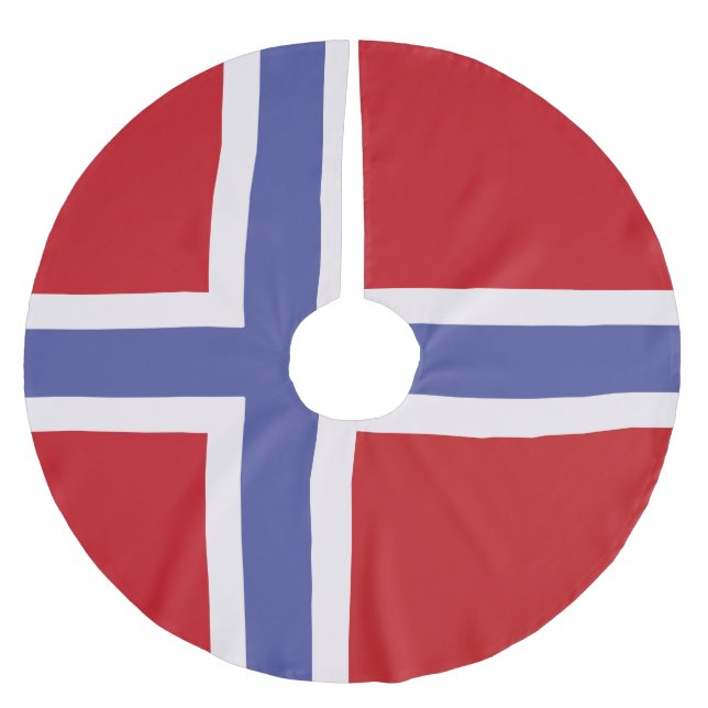 Jupon De Sapin En Polyester Brossé Drapeau norvégien (Devant)