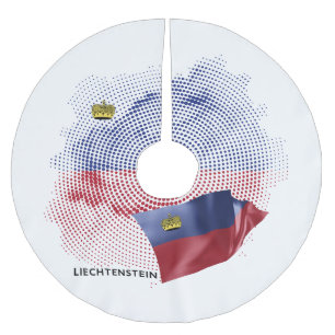 Jupon De Sapin En Polyester Brossé Drapeau USA