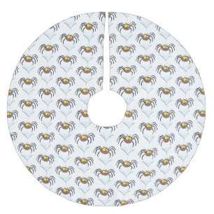 Jupon De Sapin En Polyester Brossé Drôle mignon dessin animé d'araignée moelleuse