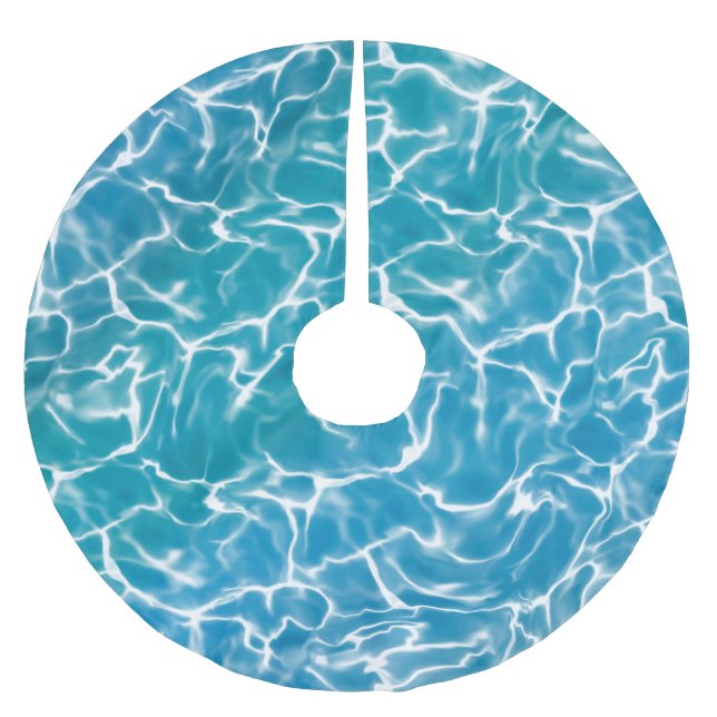 Jupon De Sapin En Polyester Brossé Eau bleue* (Devant)