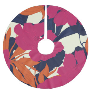 Jupon De Sapin En Polyester Brossé Élégance florale : motif abstrait