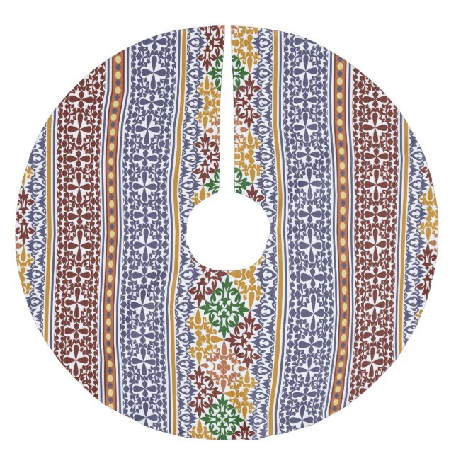 Jupon De Sapin En Polyester Brossé élégant motif ethnique (Devant)