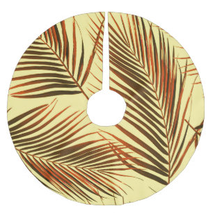 Jupon De Sapin En Polyester Brossé Elégant Palm Répéter conception Motif