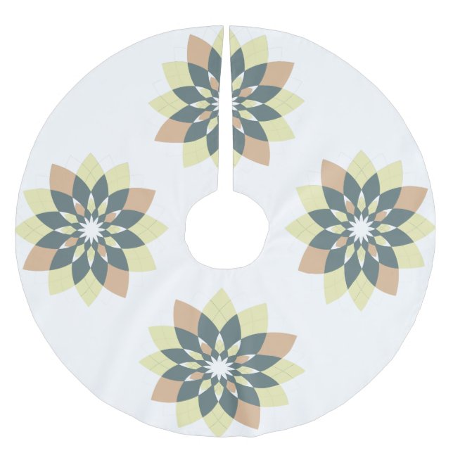 Jupon De Sapin En Polyester Brossé Élégante Étoile géométrique moderne éclate (Devant)