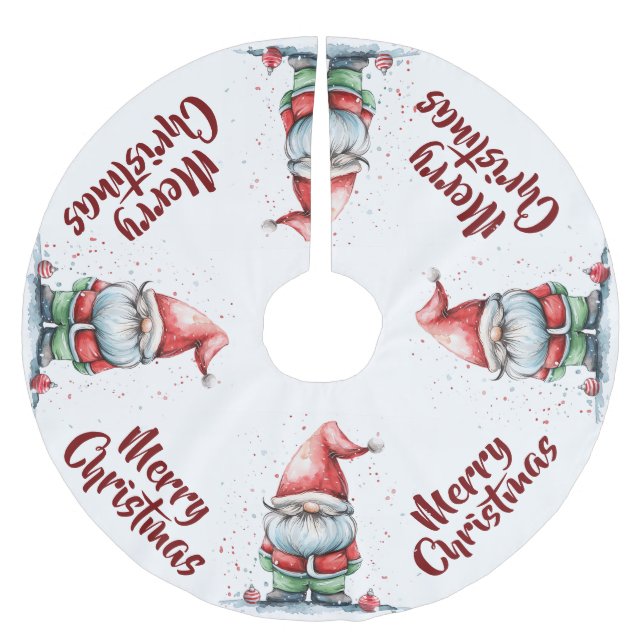 Jupon De Sapin En Polyester Brossé Elf Gnome (Devant)