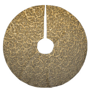Jupon De Sapin En Polyester Brossé Emballage De Luxe, Points Forts Lumineux.