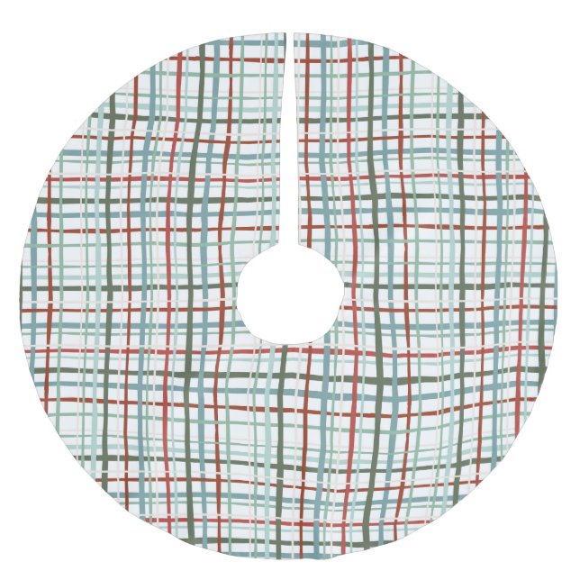 Jupon De Sapin En Polyester Brossé En vichy de vacances - Paisible (Devant)