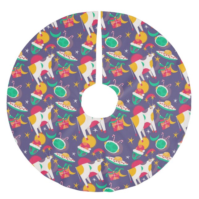 Jupon De Sapin En Polyester Brossé Enlèvement d'Aliens (Devant)