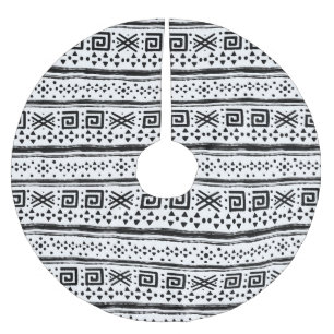 Jupon De Sapin En Polyester Brossé Ethnic Boho Tribal Art Print