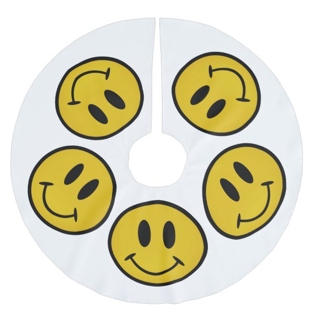 Jupon De Sapin En Polyester Brossé Face dorée (Devant)