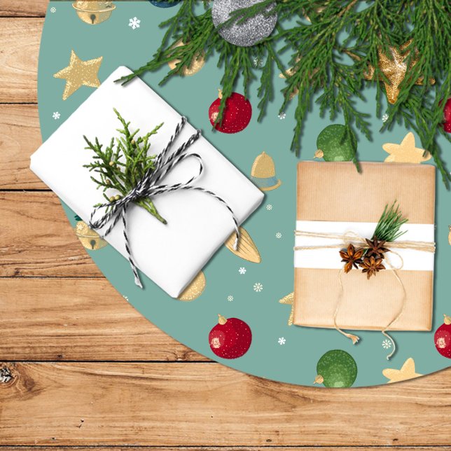 Jupon De Sapin En Polyester Brossé Falda árbol navidad, adornos navideños, estrella (Créateur téléchargé)