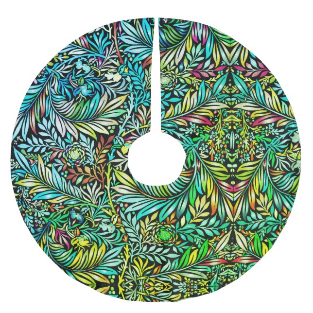 Jupon De Sapin En Polyester Brossé Ferme prismatique verte (Devant)