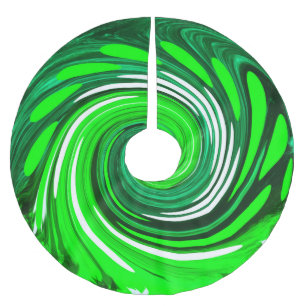 Jupon De Sapin En Polyester Brossé Festif vert Joyeux Noël