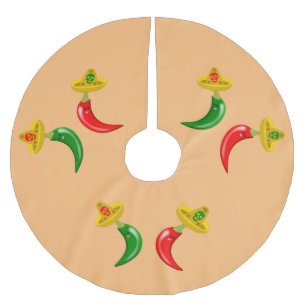 Jupon De Sapin En Polyester Brossé Fête des Mexicains Morts