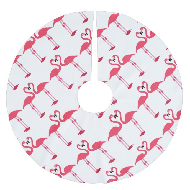 Jupon De Sapin En Polyester Brossé flamand-oiseau-amour- (Devant)