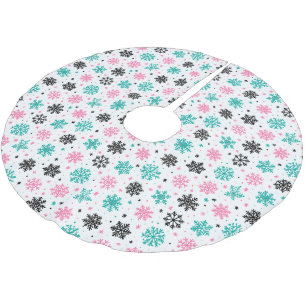 Jupon De Sapin En Polyester Brossé Flèches de neige rétro