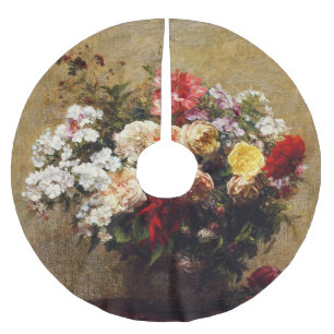 Jupon De Sapin En Polyester Brossé Fleurs d'été vintages par Henri Fantin-Latour