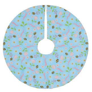 Jupon De Sapin En Polyester Brossé Fleurs et créatures inspirées de la nature