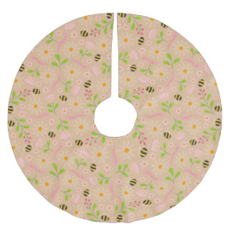 Jupon De Sapin En Polyester Brossé Fleurs et créatures inspirées de la nature