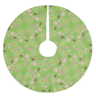 Jupon De Sapin En Polyester Brossé Fleurs et créatures inspirées de la nature