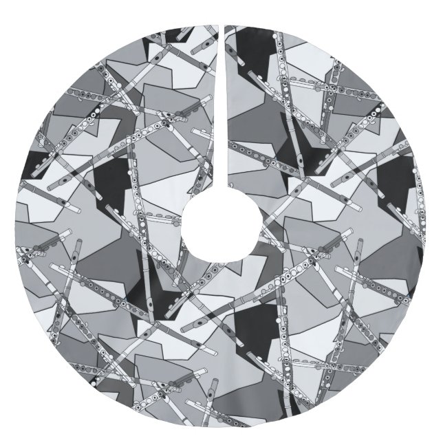 Jupon De Sapin En Polyester Brossé Flûtes se chevauchant (Devant)