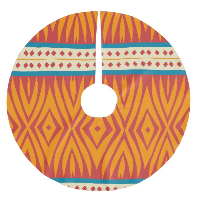 Jupon De Sapin En Polyester Brossé Formes dans de rétros couleurs (Devant)