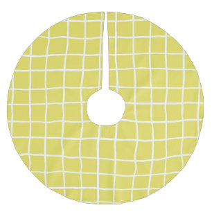 Jupon De Sapin En Polyester Brossé Formes d'encre dessinées à la main tendance