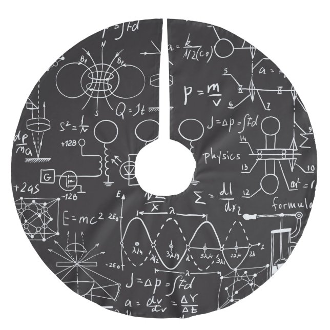Jupon De Sapin En Polyester Brossé Formules scientifiques : Patte de calcul du tablea (Devant)