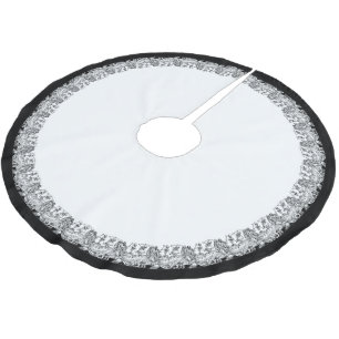 Jupon De Sapin En Polyester Brossé Frontière Danse Macabre