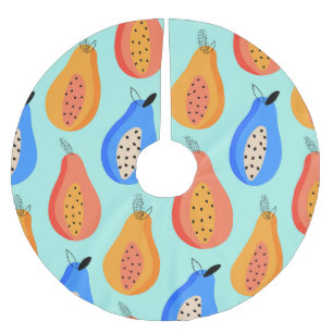 Jupon De Sapin En Polyester Brossé Fruits d'agrumes mignons Été Vintage