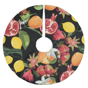 Jupon De Sapin En Polyester Brossé Fruits tropicaux : Exotique Arrière - plan sans jo