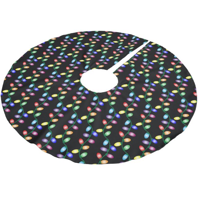 Jupon De Sapin En Polyester Brossé Gai et Lumineux  (Angle)