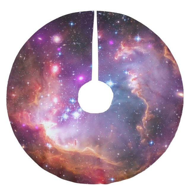 Jupon De Sapin En Polyester Brossé Galaxie Angélique Falln (Devant)