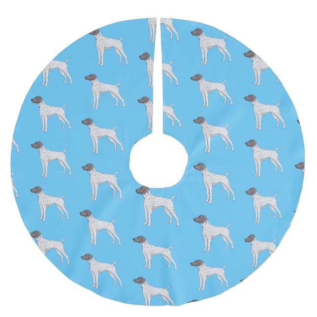 Jupon De Sapin En Polyester Brossé German Shorthred Pointer dog (Devant)