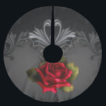 Jupon De Sapin En Polyester Brossé Glamour gothique Rouge Rose Noir Glam ornemental<br><div class="desc">personnaliser avec ou sans texte</div>