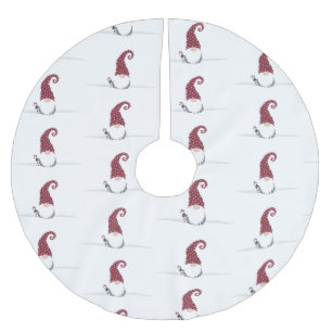 Jupon De Sapin En Polyester Brossé Gnome for the Holidays Design scandinave