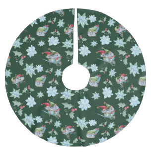 Jupon De Sapin En Polyester Brossé Gnomes de Noël fantasques en jeu
