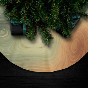 Jupon De Sapin En Polyester Brossé Golden Strata Pêche Brûlée Orange Vert Agate