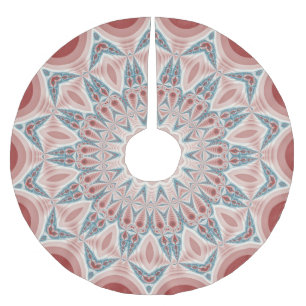 Jupon De Sapin En Polyester Brossé Grattez moderne Kaleidoscope Mandala art fractal